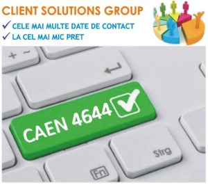 baza de date firme companii CAEN 4644