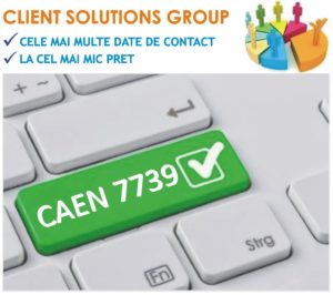 baza de date firme companii CAEN 7739