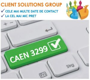 baza de date firme companii CAEN 3299