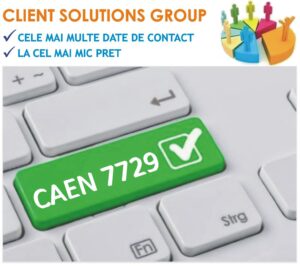 baza de date firme companii CAEN 7729